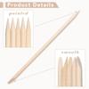 400 Pack Eye Brow Wooden Wax Sticks Mini Waxing Applicator Sticks Lip Nose Eyebrow Waxing Sticks Wood Craft Small Wax Applicator Facial Hair Wax Spatula for Home Spa Hair Removal and Smooth Skin Use view 3