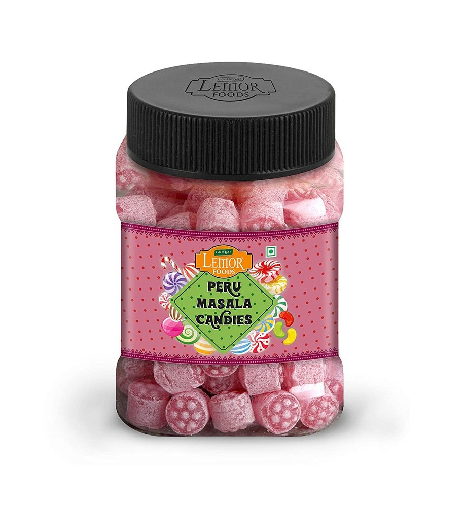 Lemor Guava Masala Candy Sugar Candy Fruit Flavored Khatti Mithi Goli Sugar Boiled Candy for Kids and adults (165 gms) Mint Candy For Kids And Adults (Peru Masala)