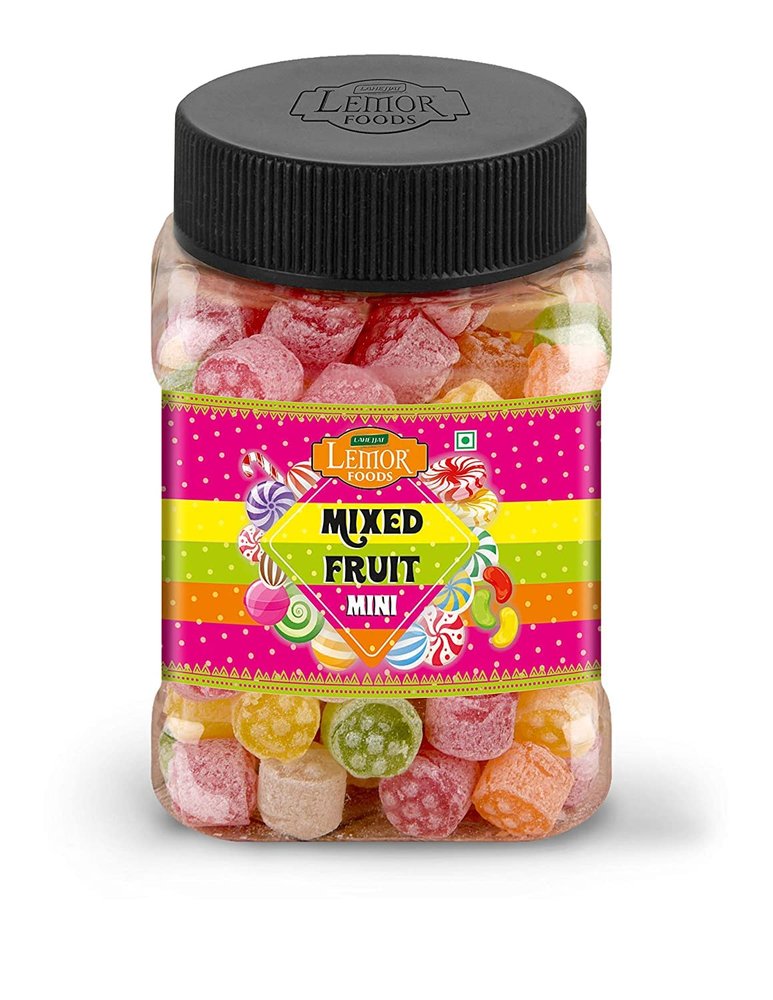 Lemor Fruit-Candy Flavored Khatti Mithi Goli Sugar Boiled Candy for Kids and adults (165 gms) Mint Peppermint For Kids And Adults (Mixed Fruit)