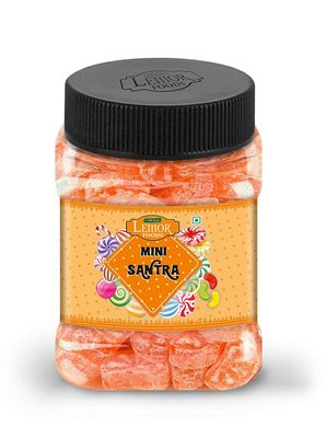 Lemor Fruit Candy Sugar Candy Flavored Khatti Mithi Goli Sugar Boiled Candy for Kids and adults (165 gms) Mint Candy For Kids And Adults (Orange Mini)