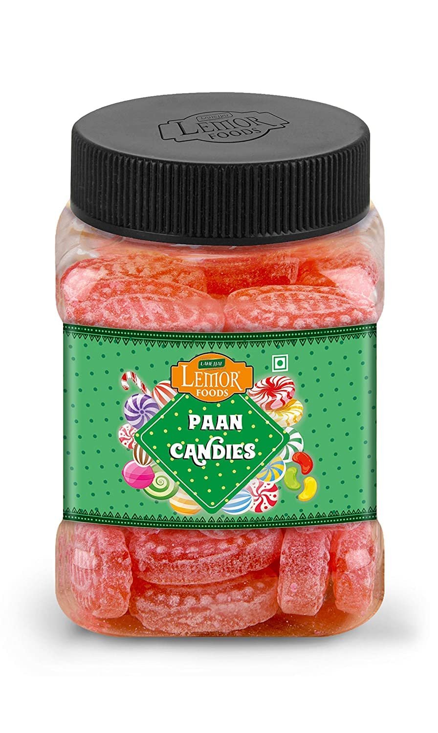 Lemor Fruit Candy Sugar Candy Flavored Khatti Mithi Goli Sugar Boiled Candy for Kids and adults (165 gms) Mint Candy For Kids And Adults (Paan)