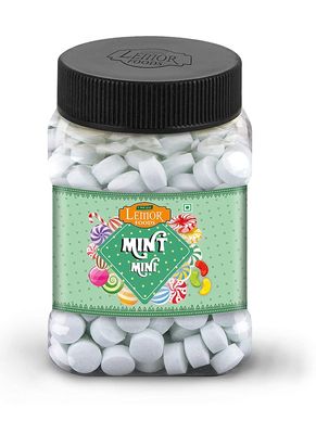 Lemor Fruit Candy Sugar Candy Flavored Khatti Mithi Goli Sugar Boiled Candy for Kids and adults (165 gms) Mint Candy For Kids And Adults (Mint)