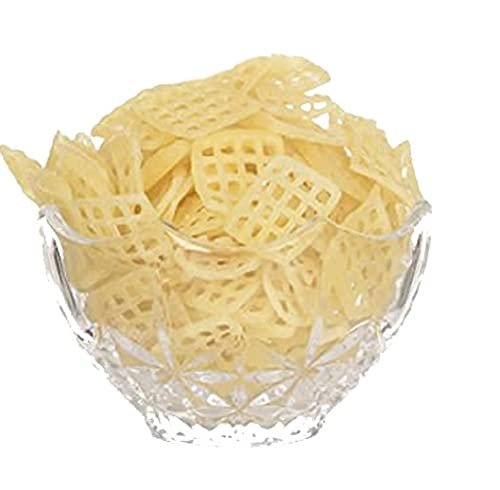 Awadh- Crunchy 3D Square Net Fryums 350g Ready to Fry Tasty Homemade Papad Chips Tea Time Snacks, Air Fry Instant Snacks, Crunchy & Tasty Dry Fryums Chips No Color Add