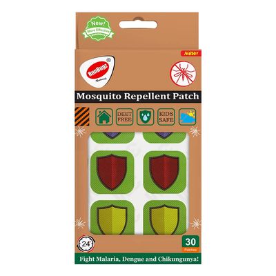 RunBugz Mosquito Repellent Patches For Kids - 30 Patches - Pack of 1 - Deet-Free - Waterproof - Natural
