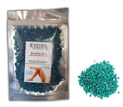 EVENIA PROFESSIONAL BRAZILIAN HARD WAX BEANS DARK GREEN - WAXING WITH COMPLETE CONFIDENCE FOR FACE, BIKINI LINE & UNDERARMS