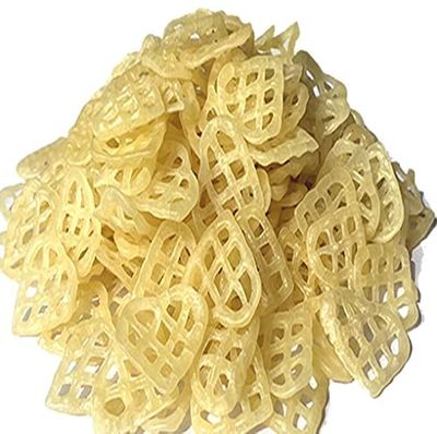 Awadh Salted Flavor-Heart Shape 3D Fryums Nalli Crunchy Fryums Snack Ring Pellets 800 Grams, Wheel Fryums|Ready To Fry Papad|Vegan Snacks|Dry Fryems|Papad Fries Imported Freyms No Color Add