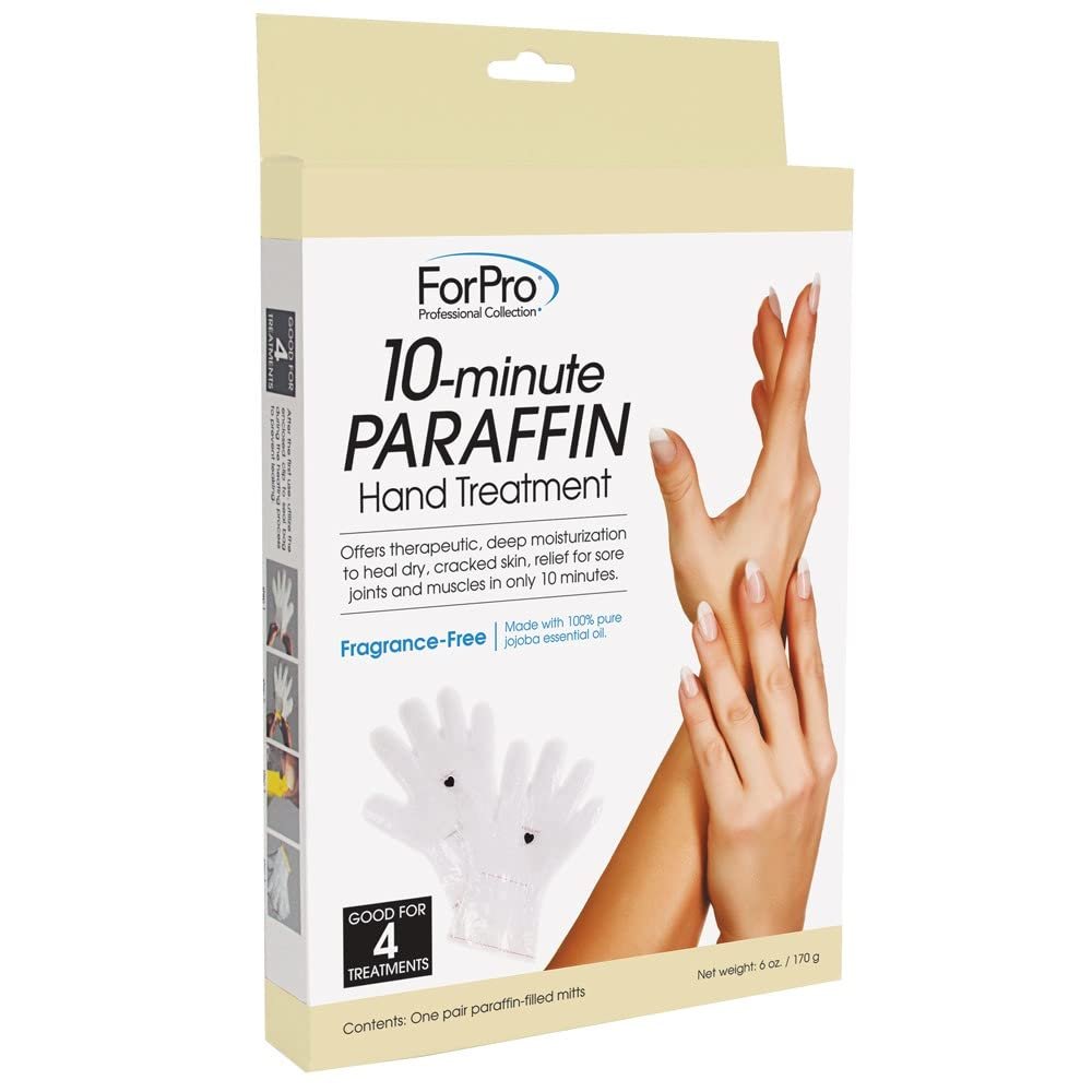 ForPro 10-Minute Paraffin Hand Treatment, Spa and Home Treatment Gloves, Fragrance Free, One-Pair