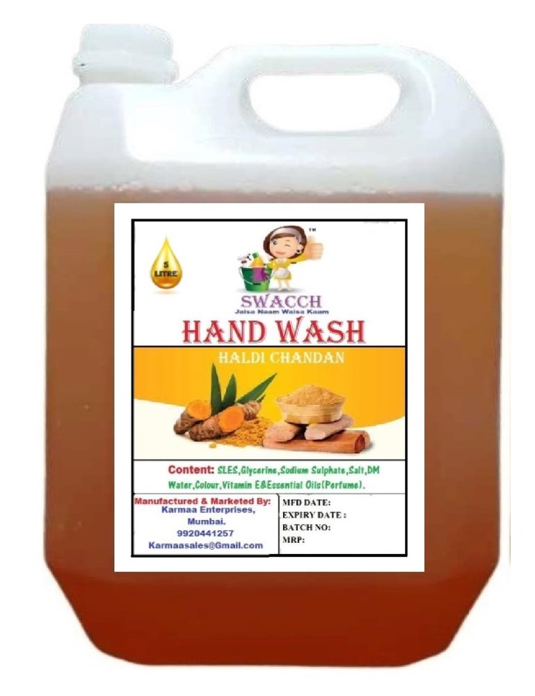 Swacch Handwash 5 Litre (Haldi Chandan)