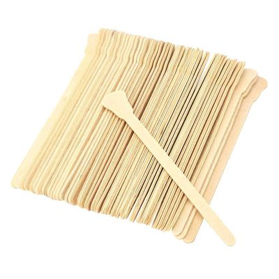 EXPORA 50 Pieces Wooden Waxing Applicators Sticks for Face & Eyebrows Wax Spatula Hair Removal