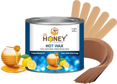 DR HONEY 598 gram strip and stick hot wax Hair Wax For Arms, Legs, Chest, Back, and Full Body | Men & Women | Tan Removal | All skin Type Men & Women | Tan Removal | Oily to Normal Skin
