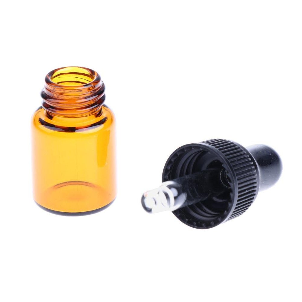 EXPORA 20 Pieces Mini Refillable Glass Dropper Bottle for Essential Oils 2ML