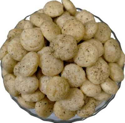 P P Foods Roasted Jowar Puff Kali Mirchi 400 gm (Pack Of 2, 200gm Each) MILLET NAMKEEN/BAKED, NOT-FRIED