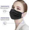 Indiana as offered by nature Non-Woven Fabric 3 Ply Mask With Nose Pin Black, Ultrasonic Soft Loops Pack of 100), Unisex view 4