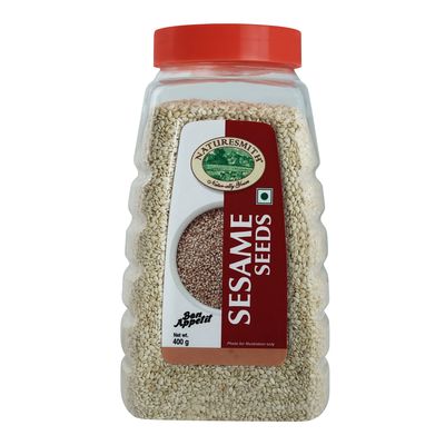 NATURESMITH Sesame SEEDS-400g || RAW White Sesame Seeds for Daily USE ||