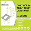 Freshwind Flushable and Disposable Paper Toilet Seat Covers to Avoid Direct Contact with Unhygienic public toilet Seats PACK OF (70) view 2