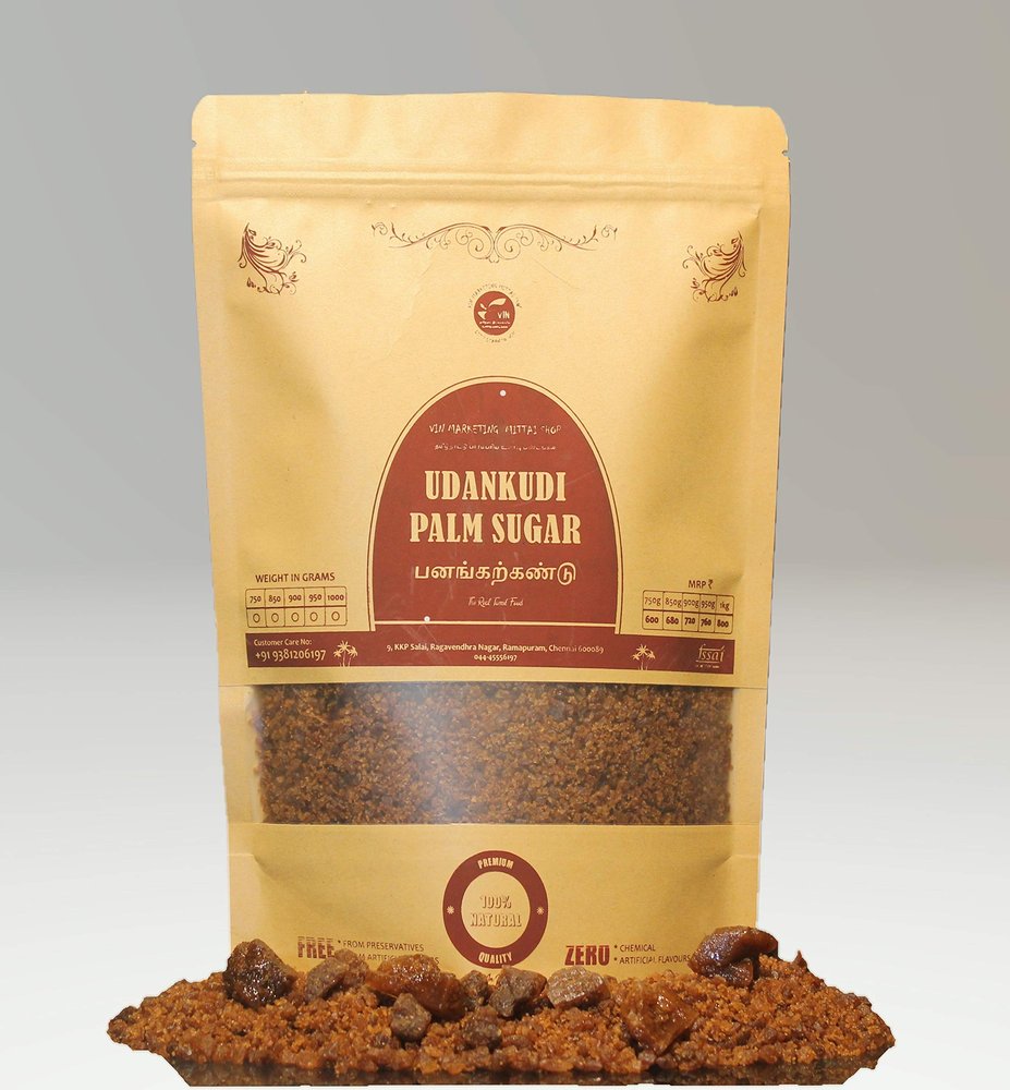 Udankudi Natural Palm Sugar 400gm | Panakarkandu | Palm Jaggery Products - Palmyra Candy