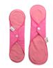 FabPad Reusable Washable Sanitary Cloth Pads Napkins Eco-Friendly Menstrual Hygiene Solutions (Pink, Pack of 2) (Regular + Maxi Size) view 1