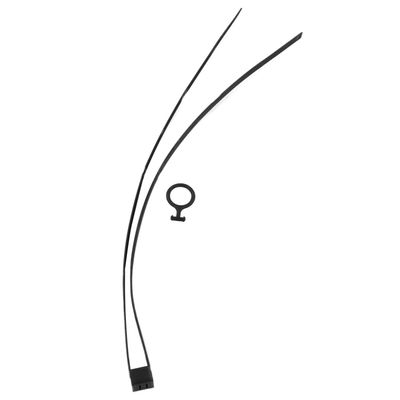 Cable Tie, Self Locking Lightweight High Toughness Wear Resistant Double Circle Tie Portable with Pull for Outdoor Sports(Black)