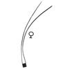 Cable Tie, Self Locking Lightweight High Toughness Wear Resistant Double Circle Tie Portable with Pull for Outdoor Sports(Black) view 1