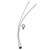Cable Tie, Self Locking Lightweight High Toughness Wear Resistant Double Circle Tie Portable with Pull for Outdoor Sports(Black) view 3