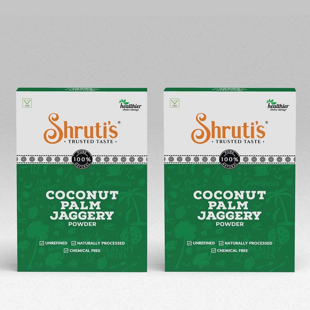 SHRUTI'S Coconut Palm Jaggery Powder/Palm Sugar 100Grams Pack (Pack of 2 x 100 g)