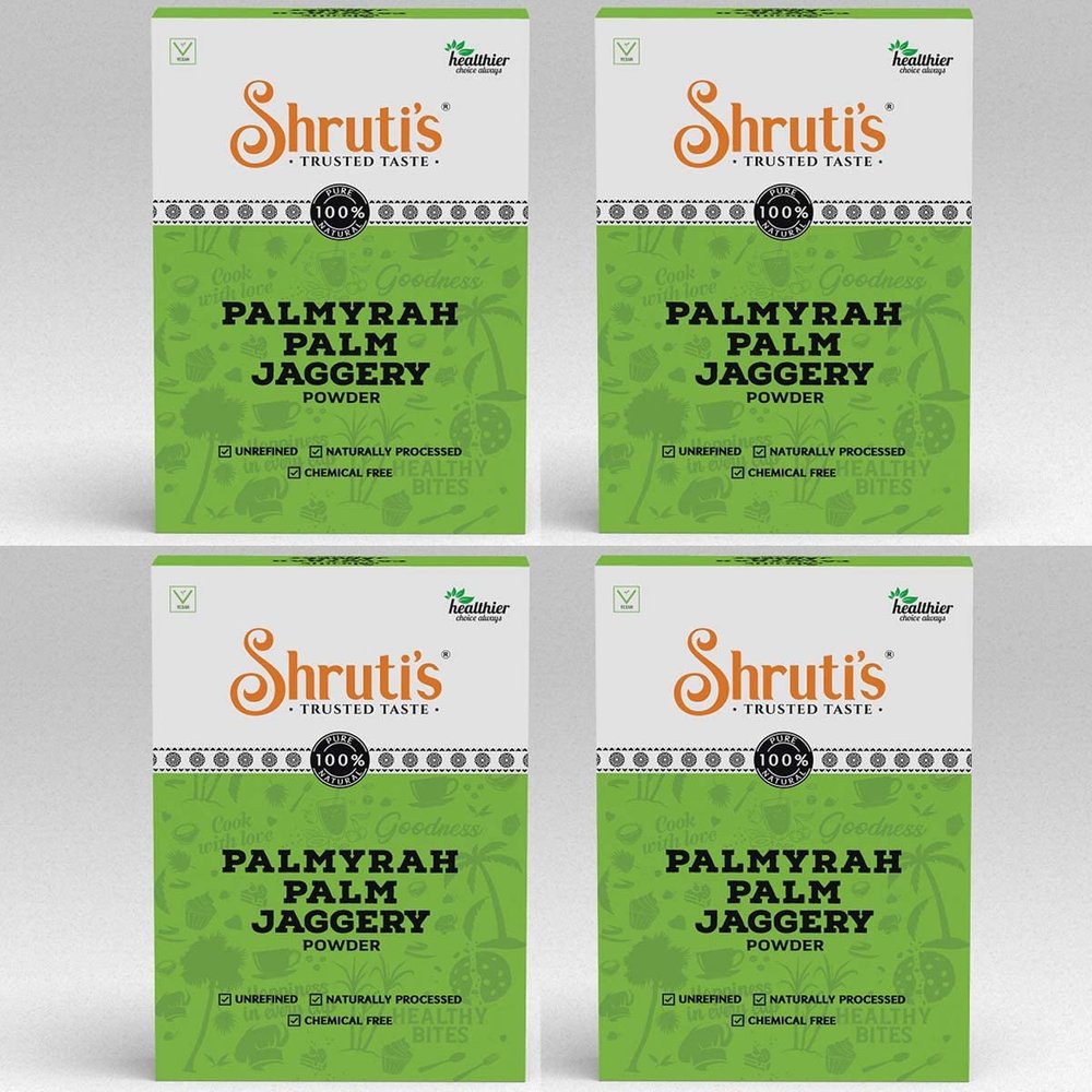 SHRUTI'S Palmyra Palm Jaggery Powder/Palm Sugar 100 Gm Pack (Pack of 4 x 100 g)