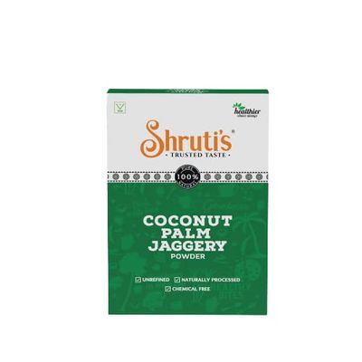 SHRUTI'S Coconut Jaggery Powder/Palm Sugar 100Grams Pack of 1