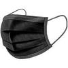Dr.Bohrras Disposable Black Surgical Mask 3ply with Nose Pin Pack of 100 Pain Free Comfortable Super Soft Ear Elastic Loops (ISO/CE/WHO GMP Certified) for Dust Protection Travel view 2