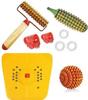 acs CUPRESSURE YELLOW MAT IV 2000 HAND ROLLER KERALA ROLL ACU BALL SUJOK RING COMBO KIT MULTICOLOUR BLOOD CIRCULATION view 1