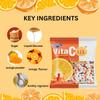 Derby Combo of VitaCin Poly Pouch / 100pieces each packet / Orange Flavoured Candies Enriched with Vitamin C / Vitamin C Candies / Healthy Combo Pack of 2 / Suitable for Men, Women and Children / Parties Pack / Birthday Paryt Pack / Anniversary / Cel view 4