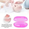 Baby Toothbrush, Baby Teeth Massager Good Oral Habits Dual Sided with Storage Case for Toddlers for Daily Use(Pink) view 2