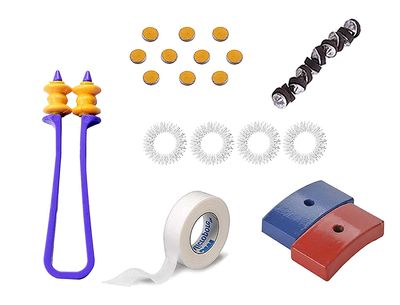 ACS Acupressure Magnet Therapy Tools Combo sujok therapy Set Byol, Star, ENT Magnets & Sujok Finger Ring & Finger care massager & Paper Tape (Pack of 6)