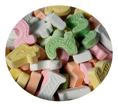 KHAVAIYYA KATTA'S (BACHPAN KI YAADEIN) MINT TOY Candy MINT Flavour Khatti Meethi & Chatpati EDIBLE TOY Goli Just for Everyone.PACK OF 250GM