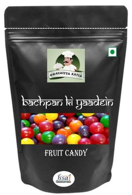 KHAVAIYYA KATTA'S (BACHPAN KI YAADEIN) Fruit GOLI Fruit Ball Candy Khati Mithi Candy Bachpan ki Khatti Meethi & Chatpati Goli Just for Everyone.PACK OF 250GM