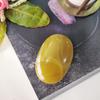 9Dzine Honey Calcite Crystal Oval Palm Stone,Soap for Relaxation,Meditation and Crystal Healing Cabochons,Pack of 1 view 4