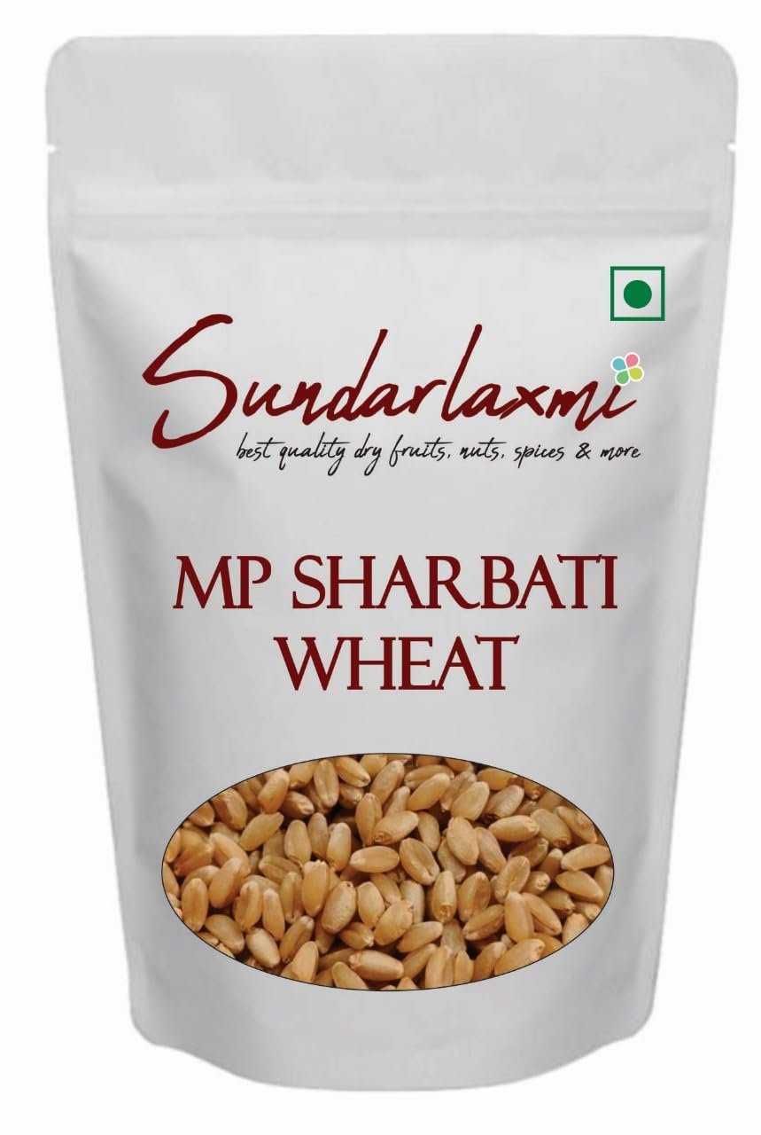 SundarLaxmi MP Sharbati Wheat Fresh from Farms - 15kg | Gehu | Sortex Clean