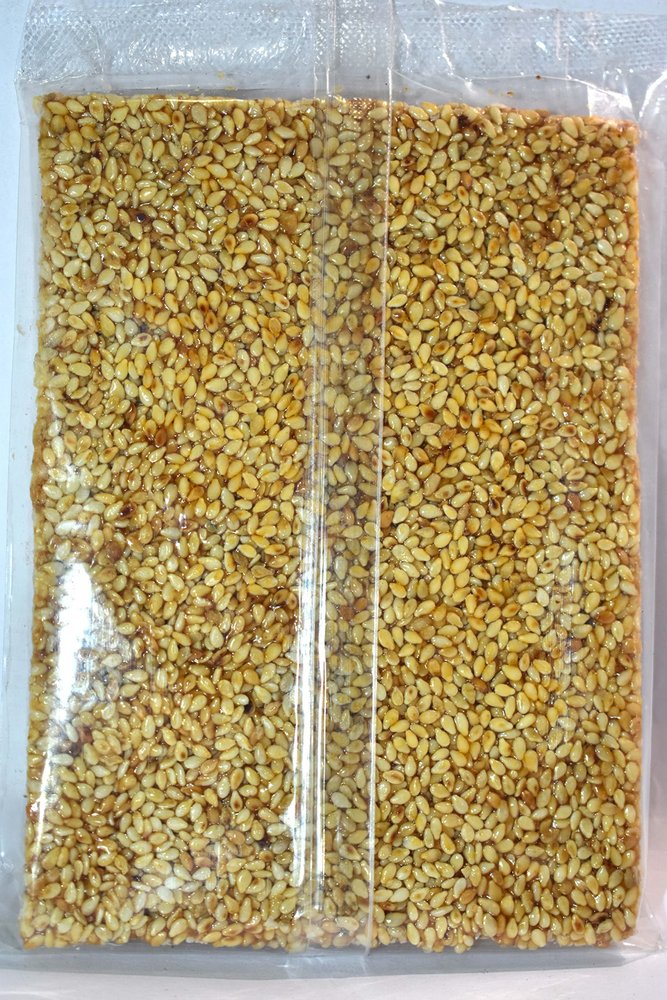 Sundried Natural Healthy Snacks/ Nuvvula Achu/Seesame seeds Big chikky/White Till Chikki - 250