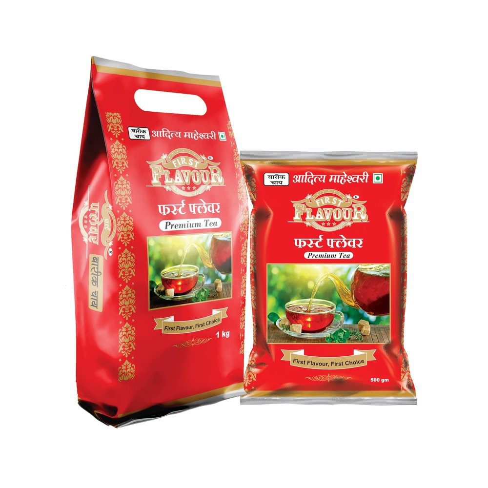 First Flavour Premium CTC Dust Tea  Combo 1.5Kg (1Kg + 500G Pouch) Strong Kadak Chai | Fresh Assam Tea | Rich Aroma & Taste | Strong blend | Refreshing | All Natural Ingredients | No preservatives