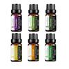6 Piece Aromatherapy 10ml Each Essential Oil Set Organic 100% Pure Essential Oil Kit for Spa-massage diffusers cosmetic candle making 10ML Each view 1