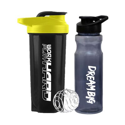 Amazing Quality of Combo Gym Shaker and Sipper Bottle|Protein Shaker Bottle|Shaker Bottle 700 ml (Yellow)