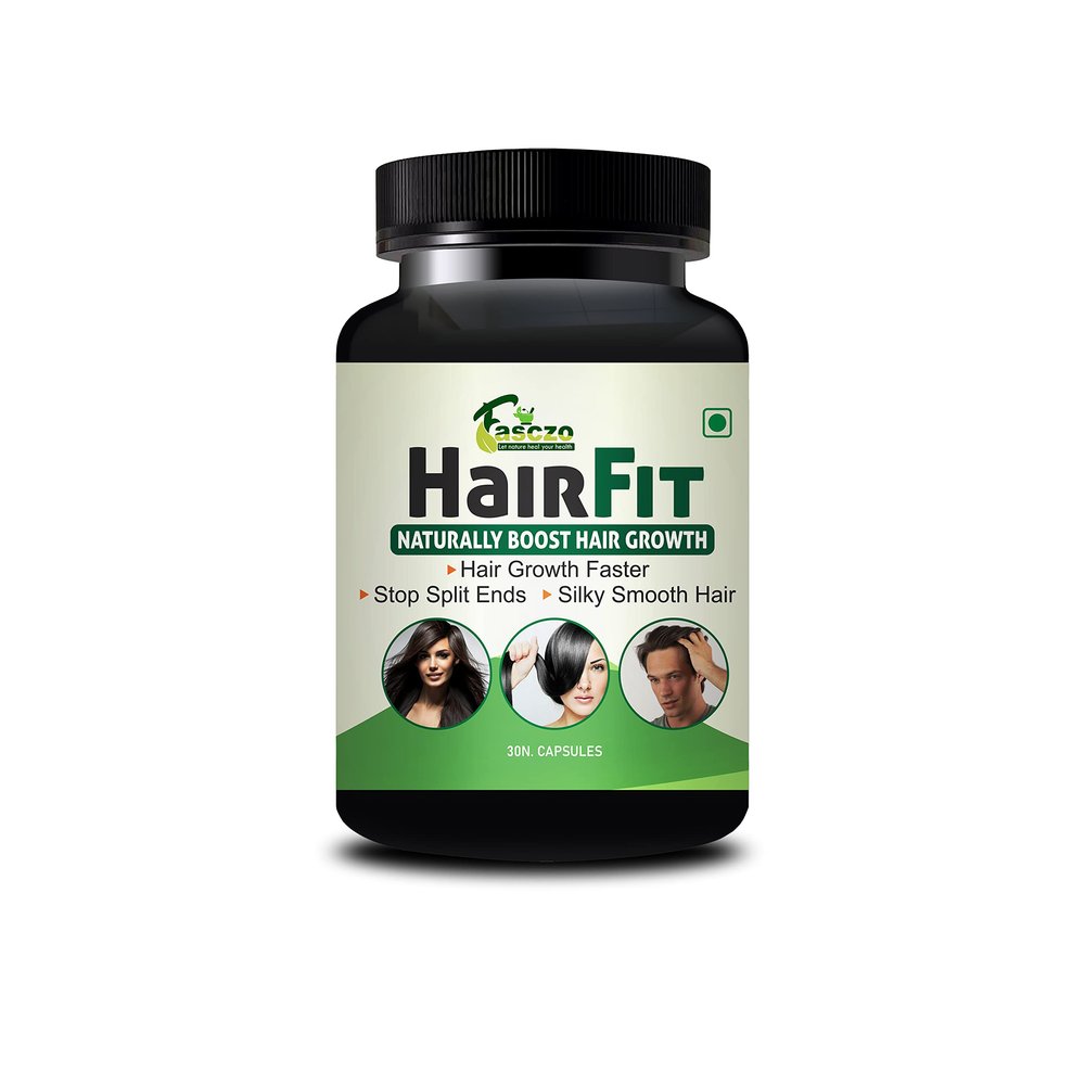 Fasczo Hair Fit Capsules for Men & Women Hair Loss & Stimulate Hair Follicles .Zero side effects.(Pk of 1-30 Capsule)