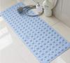 Cazuela Bath Mat Nonslip Soft Rubber Anti Slip Anti Bacterial Drain Holes Foot Massage Scrubber Machine Washable for Bathtub and Shower Size: 50 x 80 view 1