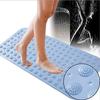 Cazuela Bath Mat Nonslip Soft Rubber Anti Slip Anti Bacterial Drain Holes Foot Massage Scrubber Machine Washable for Bathtub and Shower Size: 50 x 80 view 3