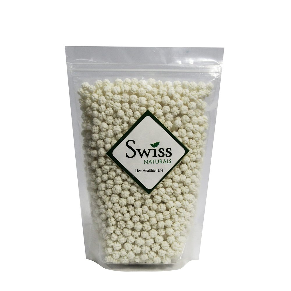 Swiss Naturals White Sugar Balls for Prasad | Sweet Makhana for Pooja | Sakariya Prashad, 250g