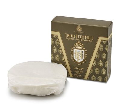 Truefitt & Hill Luxury Shaving Soap Refill 99gm | Signature Product of Truefitt and Hill | Essential Grooming Collection For Men | Suitable For All Skin Types