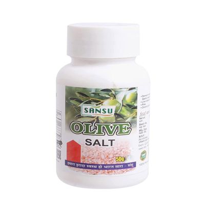 SANSU Jaitun Namak | Olive Salt | Best Used for Boost Immunity | 50g - Pack of 1