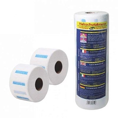 TWIREY Barber Salon Disposable Neck Paper Strips Stretchable Hair Cutting Neckband Supplies- 5 Rolls