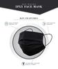 Acuron 3 Ply Non Filter Ear Loop Style Unisex Face Mask With Built-in Nose Pin | Soft Non-Woven Meltblown Layer Fabric Surgical Masks with Adjustable Nose Pin (Black, Pack of 100) view 3