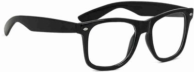 Zaveri Optic Blue Ray Blue Block UV Protection Glasses For Men Women Zero Power Lens Eyeprotection Antiglare Protection EYE Strain Reduce Wayfarer Frames Full Black