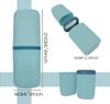 SietDESEO Travel Toothbrush & Toothpaste Case, White Plastic Cup Holder for Camping, School, Business Trip, Bathroom view 2